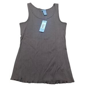 Madison Chocolate Ribbed Tank Top